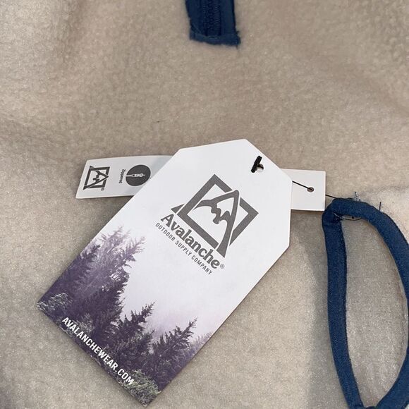 Nwt Avalanche shearling 1/4 zip pullover jacket w/ pockets - Picture 5 of 8